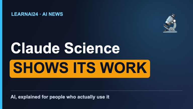 Claude Science’s Real Breakthrough Isn’t Drugs. It’s Receipts.